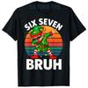 Six Seven 6 7 Meme Dabbing Elf Merry Christmas Bruh TShirt Y2k Humor Internet Jokes Sarcastic Saying Tee Novelty Gift Xmas Tops