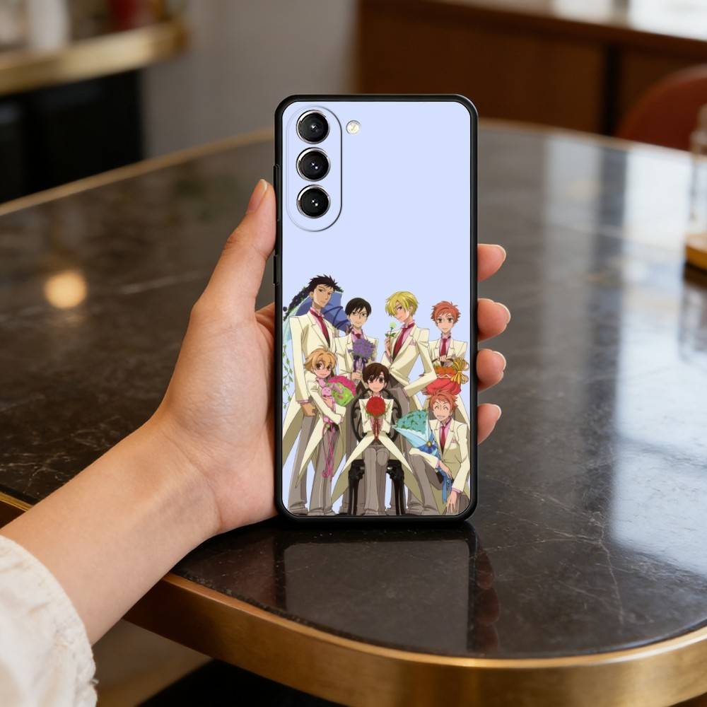 Ouran High School Host Club Phone Case For Samsung S25,24,23,22,30,21,10,9,Ultra,Plus,Lite,FE,4,5 G Soft Black Case