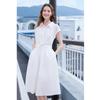 Betu Women's Elegant Twisted Waist Short-Sleeve Dress
