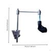 Bass Drum Mic Stand Adjustable with Key Steel Holder for Drummers, Audio Engineers, Sound