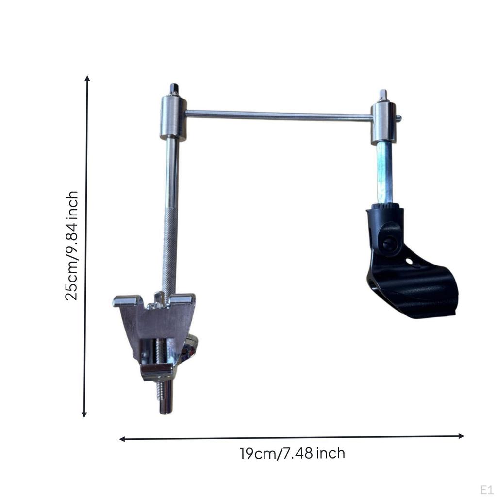 Bass Drum Mic Stand Adjustable with Key Steel Holder for Drummers, Audio Engineers, Sound