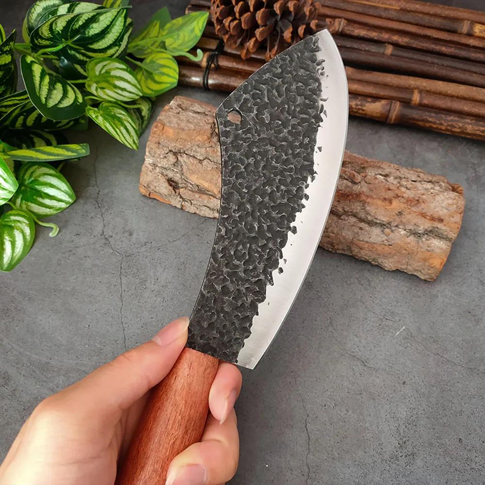Stainless Steel Boning Knife Meat Cleaver Fishing Slicing Knives Chopping Vegetables 5Cr15Mov Hand Forged Butcher Knives Kitchen