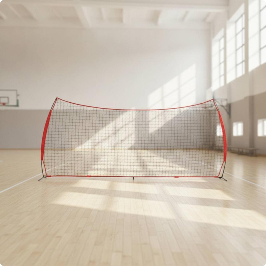Training Net with Metal Frame Freestanding Sports Deflector NetInstant Setup VersatileSport for