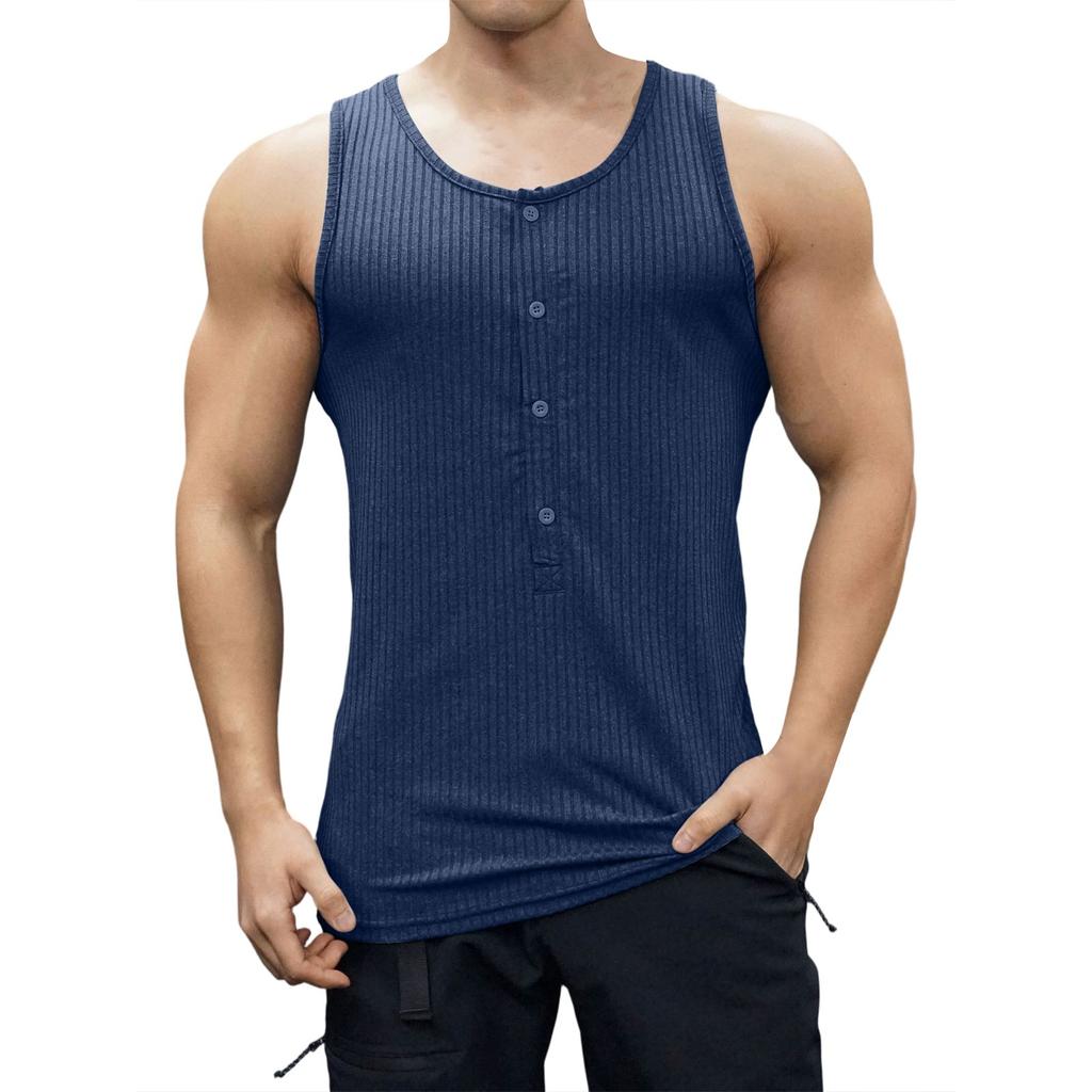 Summer Men's Casual Slim Fitness Sports Vest Top