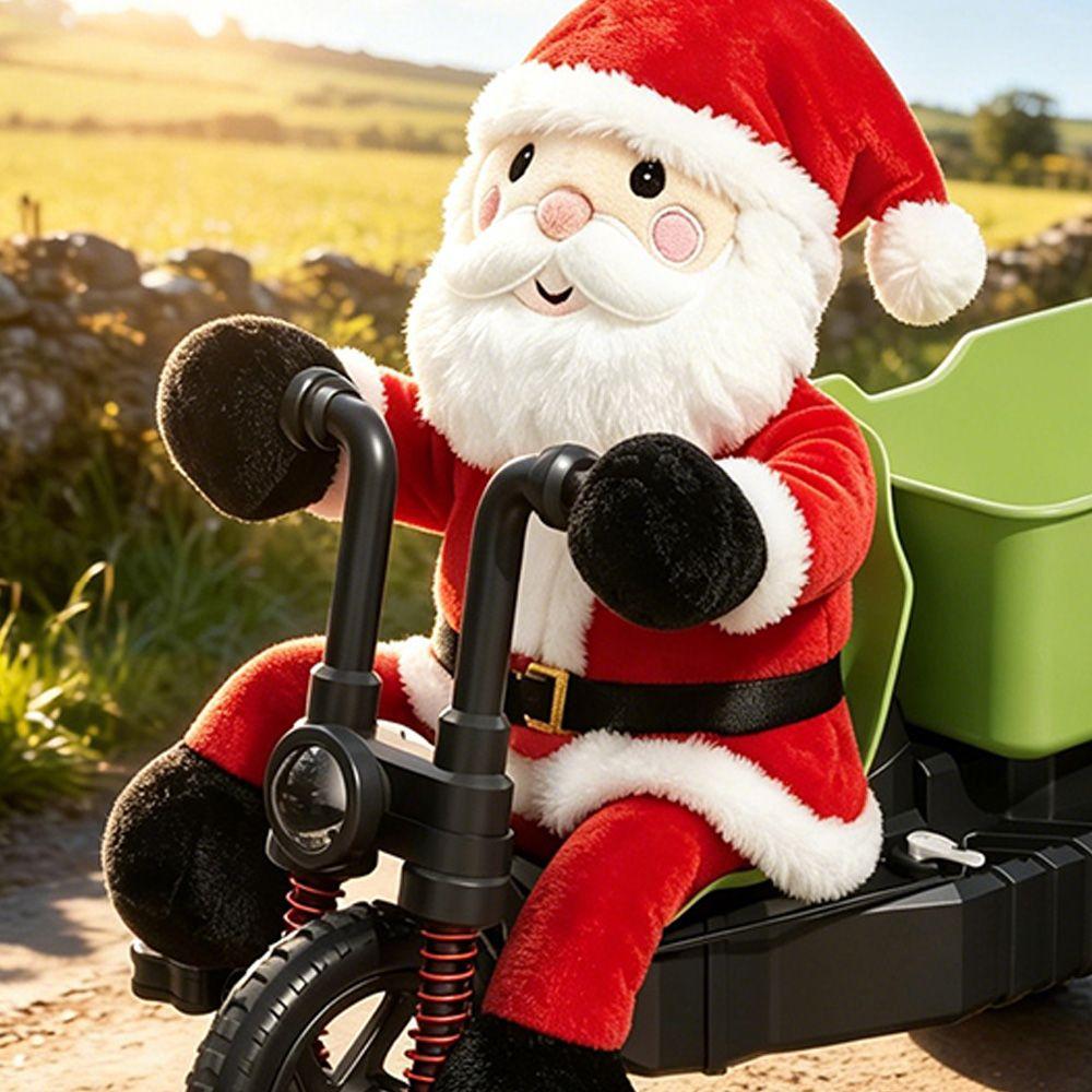 Santa Claus Doll Figure RC Tricycle Plastic Remote Control Drift Car Gift for Boys