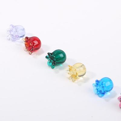 Crystal Glass Beads Lily Flower Loose Spacer Beads for DIY Necklace Bracelet Jewelry Making