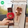 Brown Bear Car Seat Belt Cover Shoulder Pad Cute Cartoon High-End Seat Belt Protector Apple Decoration for Girls
