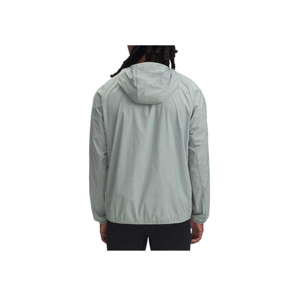 Under Armour Phantom Windbreaker Hooded Solid Color Casual Long Sleeve Jacket Men Jackets Lime-Green 1381879-348