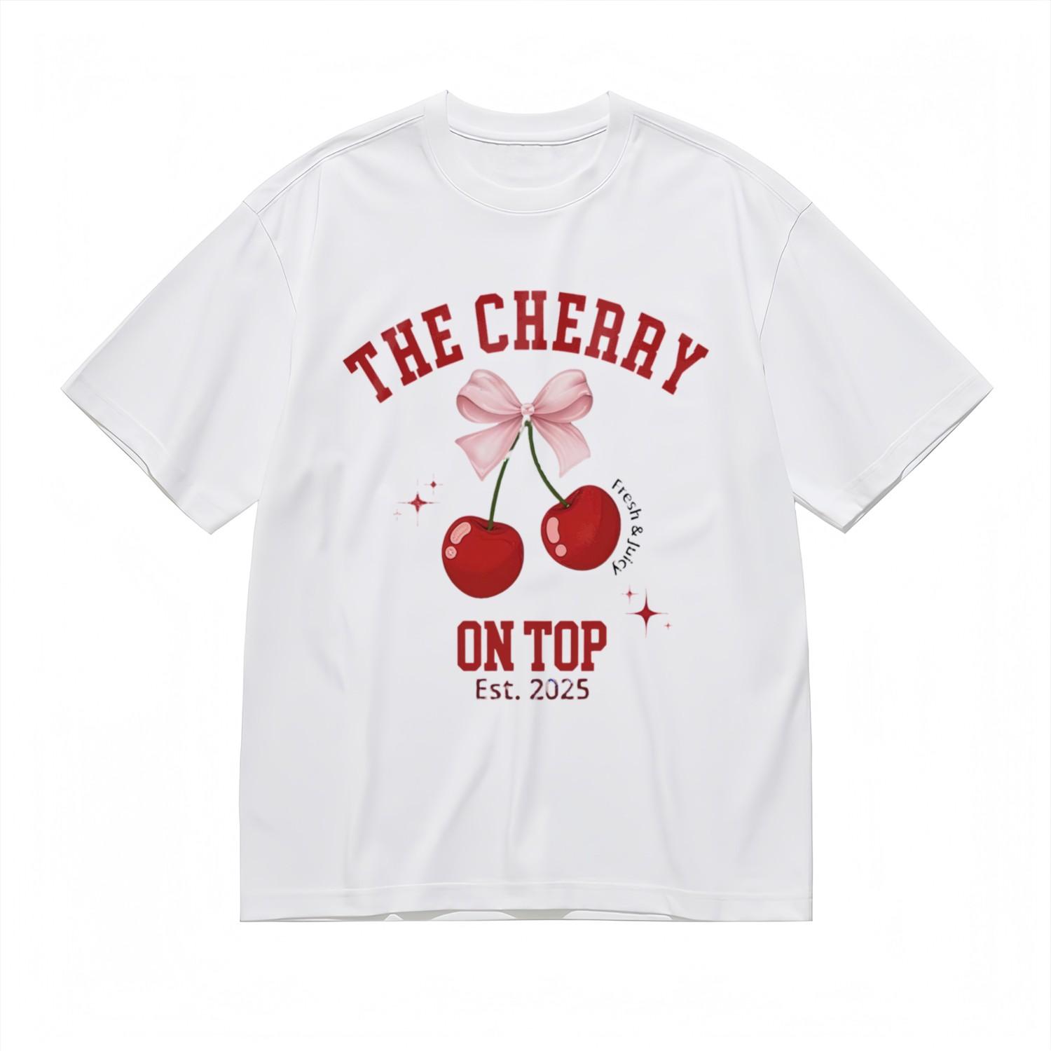 Soft Breathable Fashion Classic T-Shirt Sweet Fruit Design Printed Tee XXXL