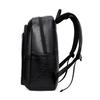Business PU Backpack Men's Large Capacity Computer Backpack Waterproof Travel Student Schoolbag