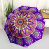 1pc Mandala Pattern Folding Umbrella | Elegant Design, Fashionable Accessory, Durable Construction, Sturdy Ribs yy251107062