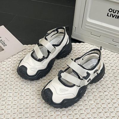 Höhle hässlich süß dicksohlige Papa Sporttasche Kopf Sandalen Damen Sommerbekleidung hohl 2025 neu Mesh atmungsaktiv