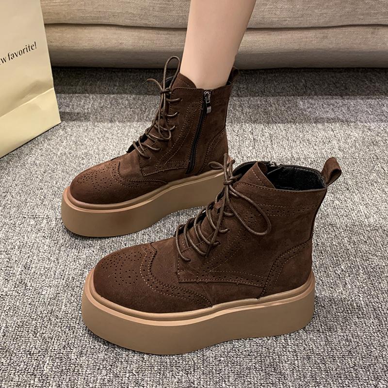 Fashion Suede Platform Women Snow Ankle Boots Tassels Flats Shoes Winter FashioNew Brand 2024 New Trend Designer Cozy