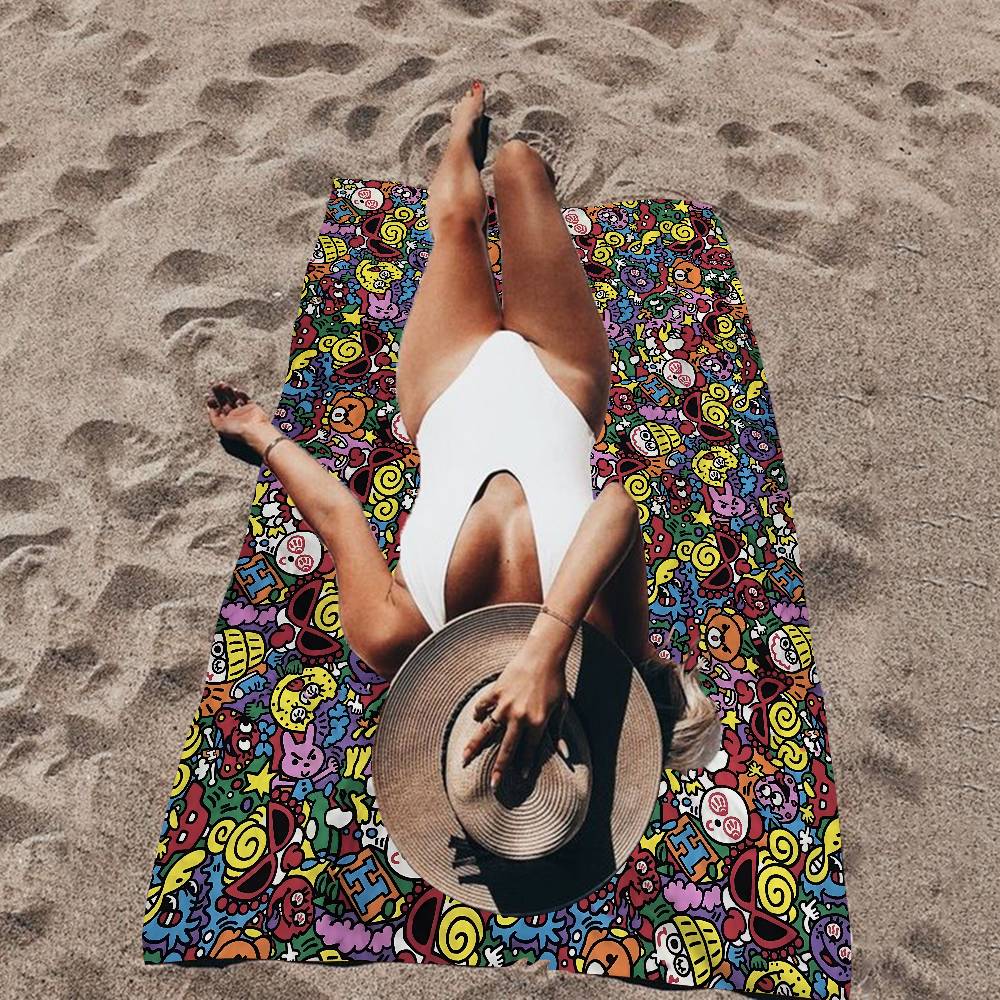 Japan Fashion Hysteric Mini Microfiber Beach Towel Absorbent Quick Dry Soft Yoga Swimming Resort Mountain Climbing Towel