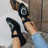 Fashion 2025 New Model Black Silk Velvet WoMen's Loafers Handmade Embroidered Slip-On Slippers Shoe Plus Size