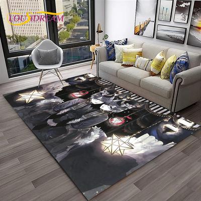 Cartoon Black Butler Anime 3D Carpet Rug for Home Living Room Bedroom Sofa Doormat Decor,kids Play Area Rug Non-slip Floor Mat