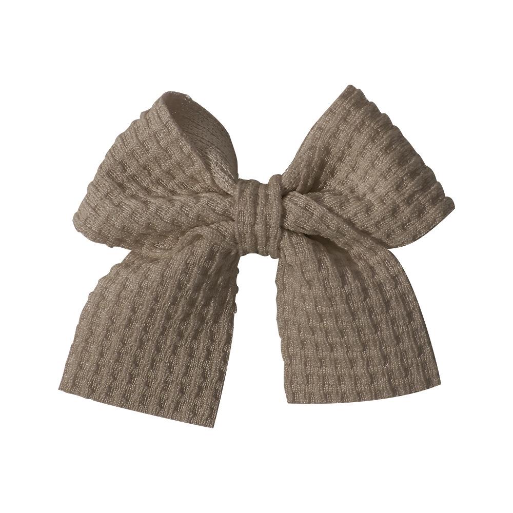 Popular Handmade Fabric Bow Hair Clips for Girls - Macaron Duckbill Style