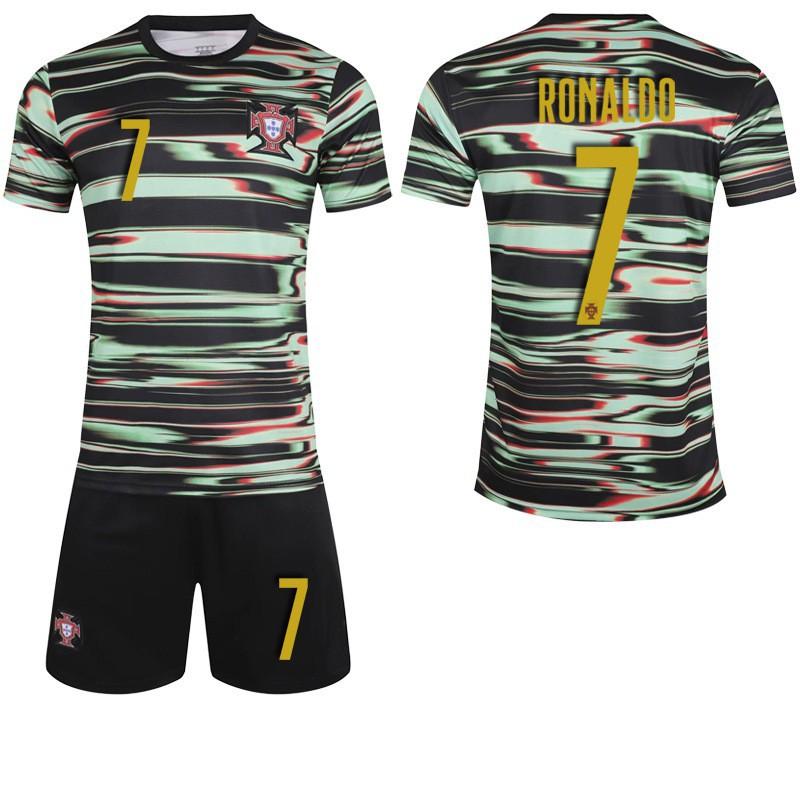 

2025-Football Uniform No. 7 C Ronaldo Jersey Set Red 8B Fee Portugal Training #16