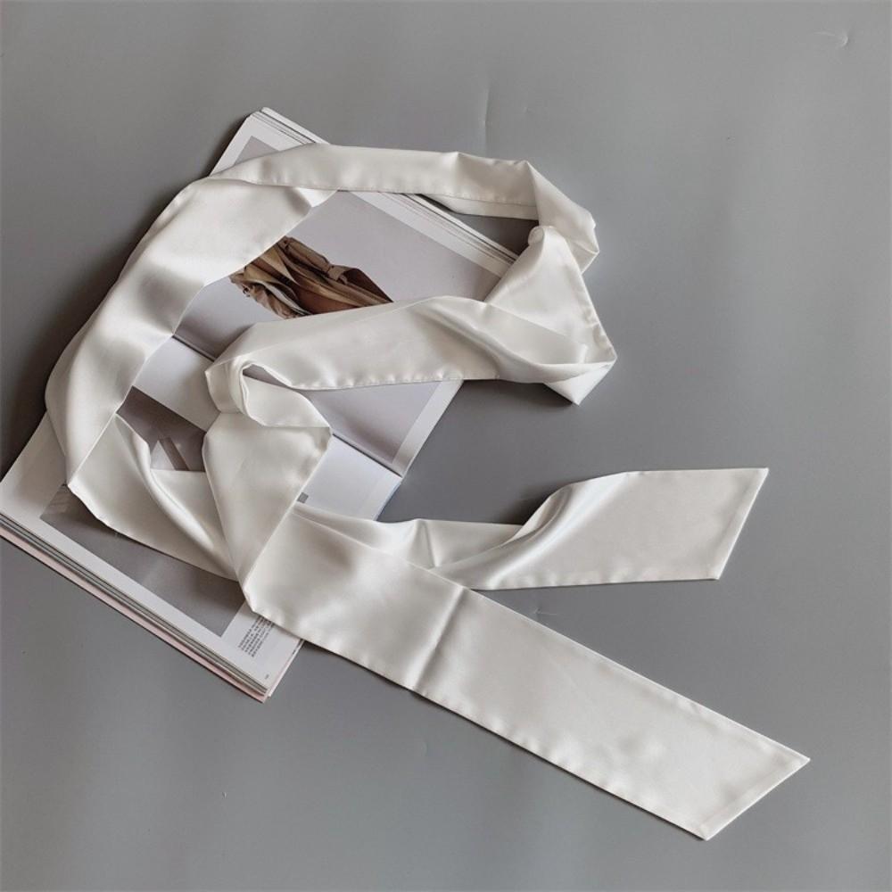 Satin Silk Hair Band Long Wide Bag Ribbon Multi-Use Waist Belt