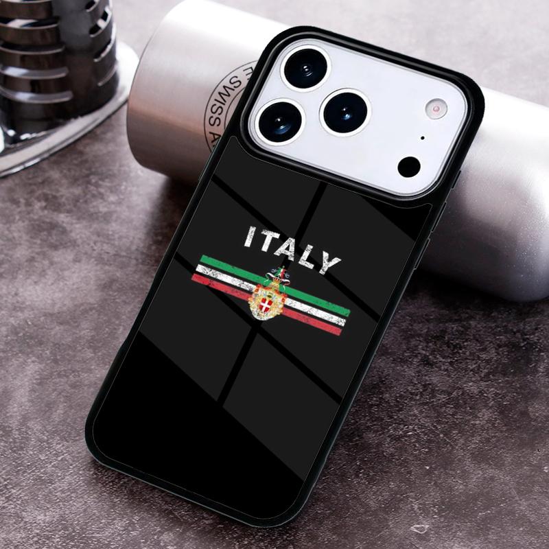 Italy Italia National Flag Phone Case for iPhone 17 16 15 Pro Max Air 14 13 12 11 Plus Shockproof Cover