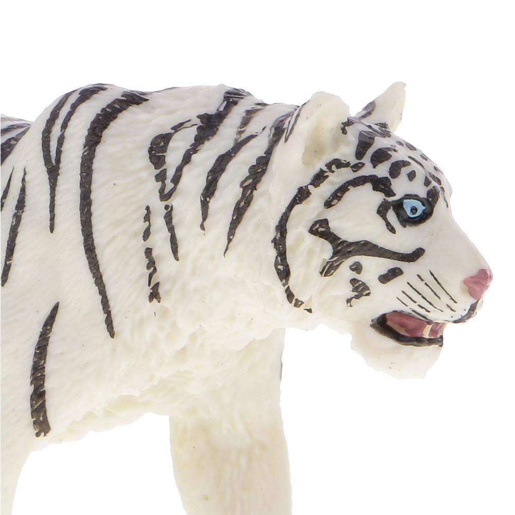 6.2inch White Tiger PVC Figures 14731 Wild Life Animal Educational Creature For Home Decoration