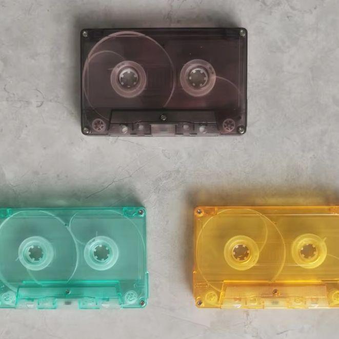 1 Adet Kaset Bant Şeffaf Saklama Kutusu Ses Manyetik Kayıt Boş Kaset Kılıfı Toz Geçirmez Kutu