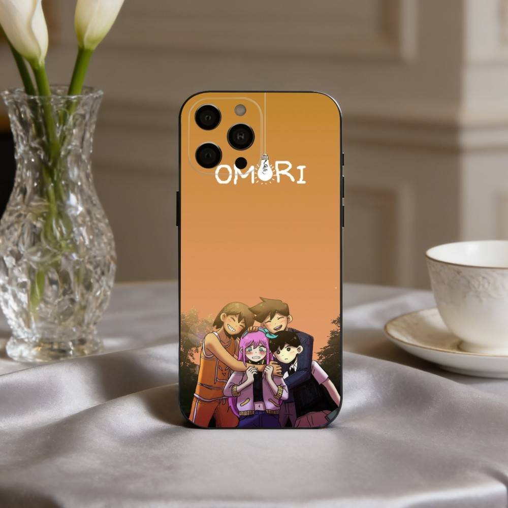 

G-Game O-Omori-L Phone Case For iPhone 17pro, 16,15,14,13,12,11 X XR Plus,Others Soft Black Cover iPhone12PRO