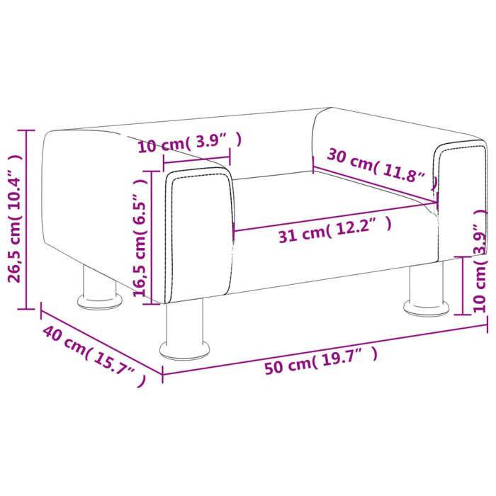 VidaXL Canapé pour enfants rose 50x40x26,5 cm velours, mini canapé, mini canapé-chaise, mini canapé pour enfants, canapé de 3196339