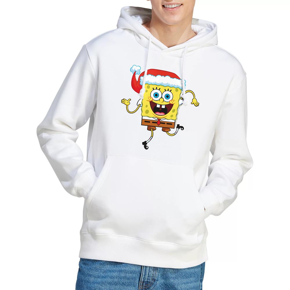 SpongeBob SquarePants Mens Santa Hat Christmas Hoodie