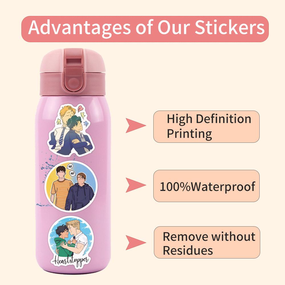 110 Heartstoppe Graffiti Stickers Decorative Scooter Notebook DIY Cartoon Stickers