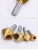 90° Straight Shank Oblique Hole Chamfering Tool with Titanium Cobalt-Plated Stainless Steel Drill Bit for Aluminum Alloy Deburring.