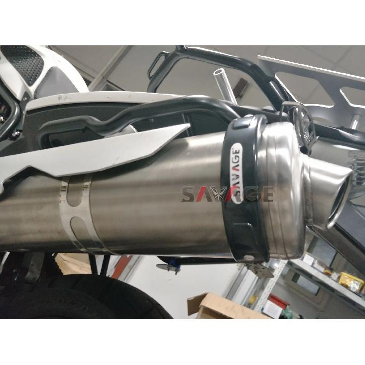 Universal Motorcycle Exhaust Protection Cover Heat Shield 100mm-140mm 5 Colors Adjustable Protector Pipe Fixing Rings