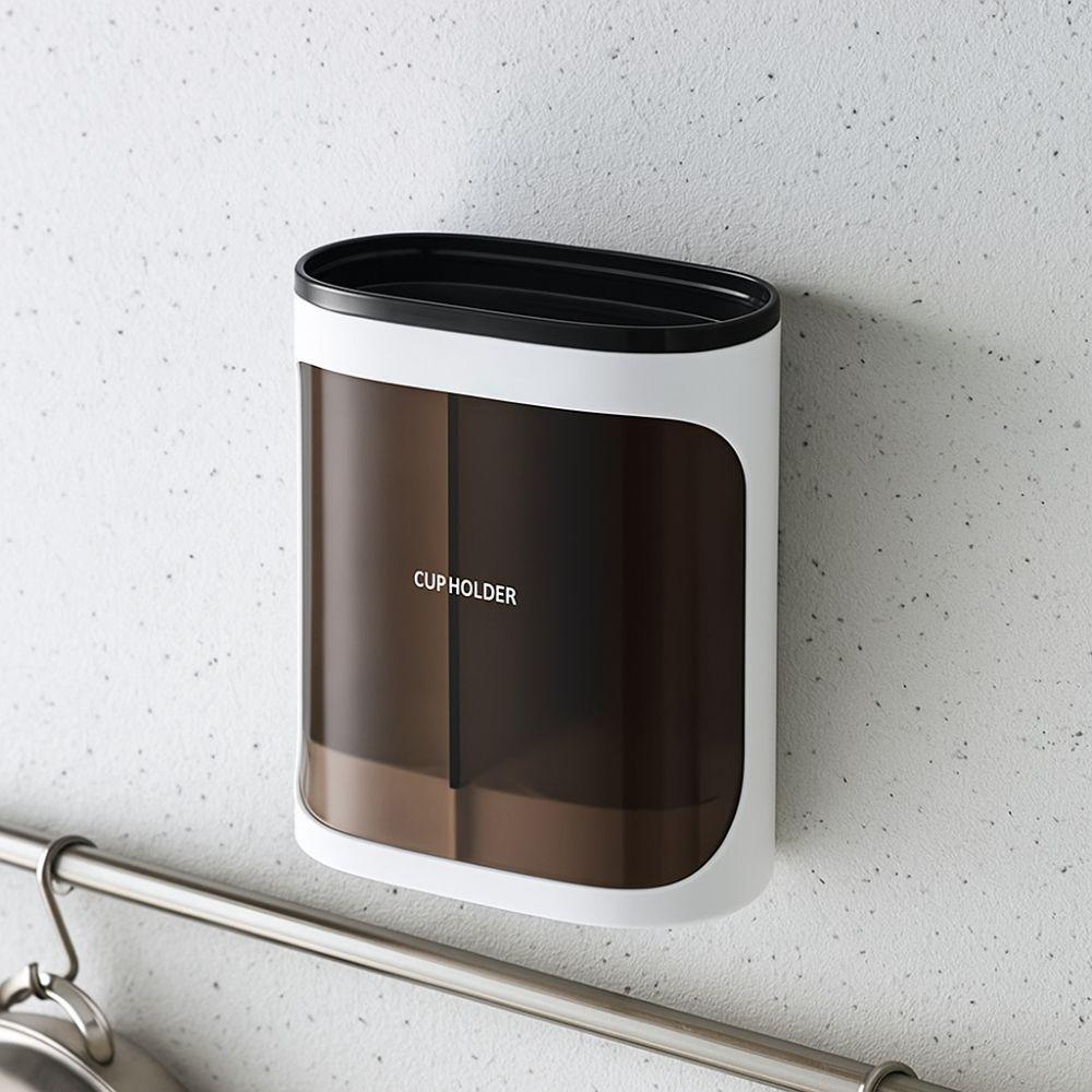 Space-Saving Wall-Mounted Cup Holder Water Resistant Disposable Cup Holder Cup Taker  Office Use