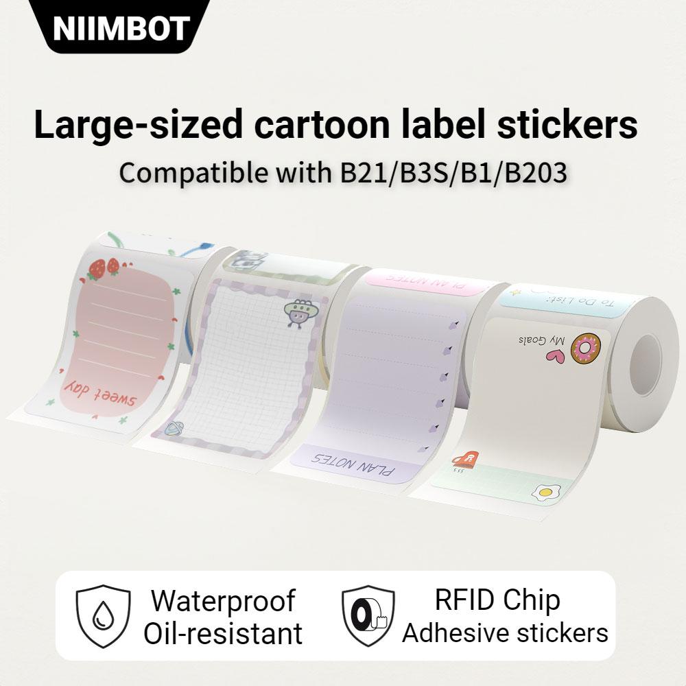 

Большие наклейки с героями мультфильмов Niimbot, совместимые с B21/B3S/B1/B203