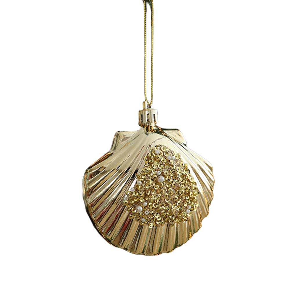 Christmas Tree Decoration Shimmering ABS Tree Hanging Ornament for Door Mantels Wreath Winter Holiday Party Decoration