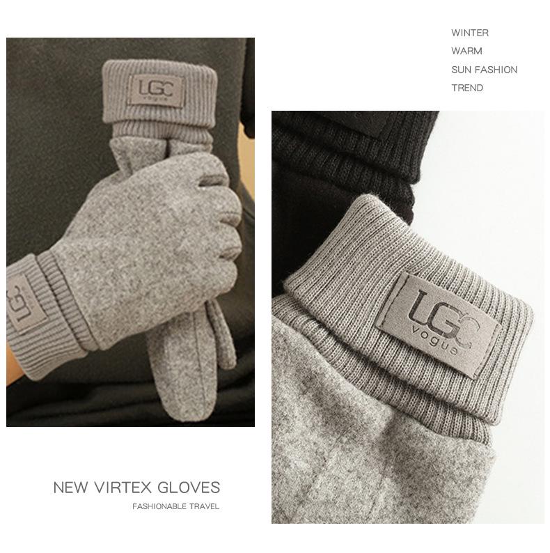 Unisexové zimní dotykové rukavice: Teplé, Zesílené, Plus Samet, Ideální pro Venkovní Cyklistiku