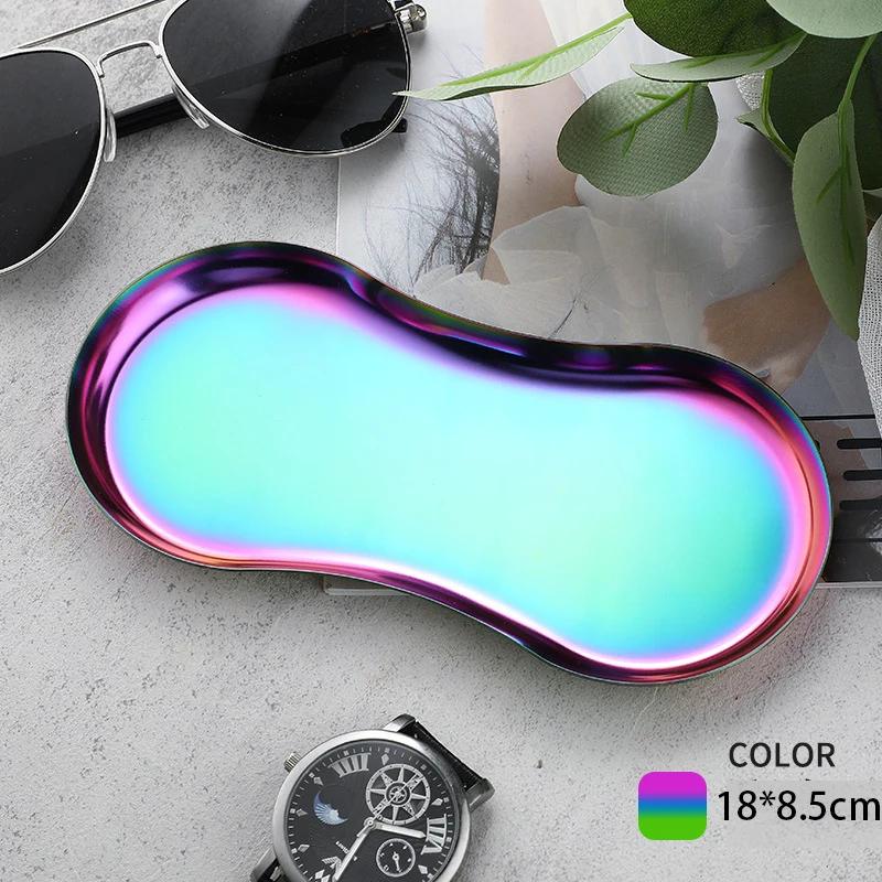 Modern Simple Stainless Steel Metal Water Drop Multi-shape Snack Tray Storage Jewelry Storage Metal Decoration Storage Organizer