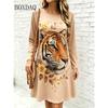 2026 Women's Fashion Dresses Women's Polka Dot Leopard Print Dress Loose Pullovers Casual Autumn Long Sleeve Home A-Line Dress