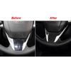 Auto-Innenraum-Auto-Lenkrad-Aufkleber, Verkleidung aus Kohlefaser, Schutzdekoration für Honda Civic 2016 2017 2018