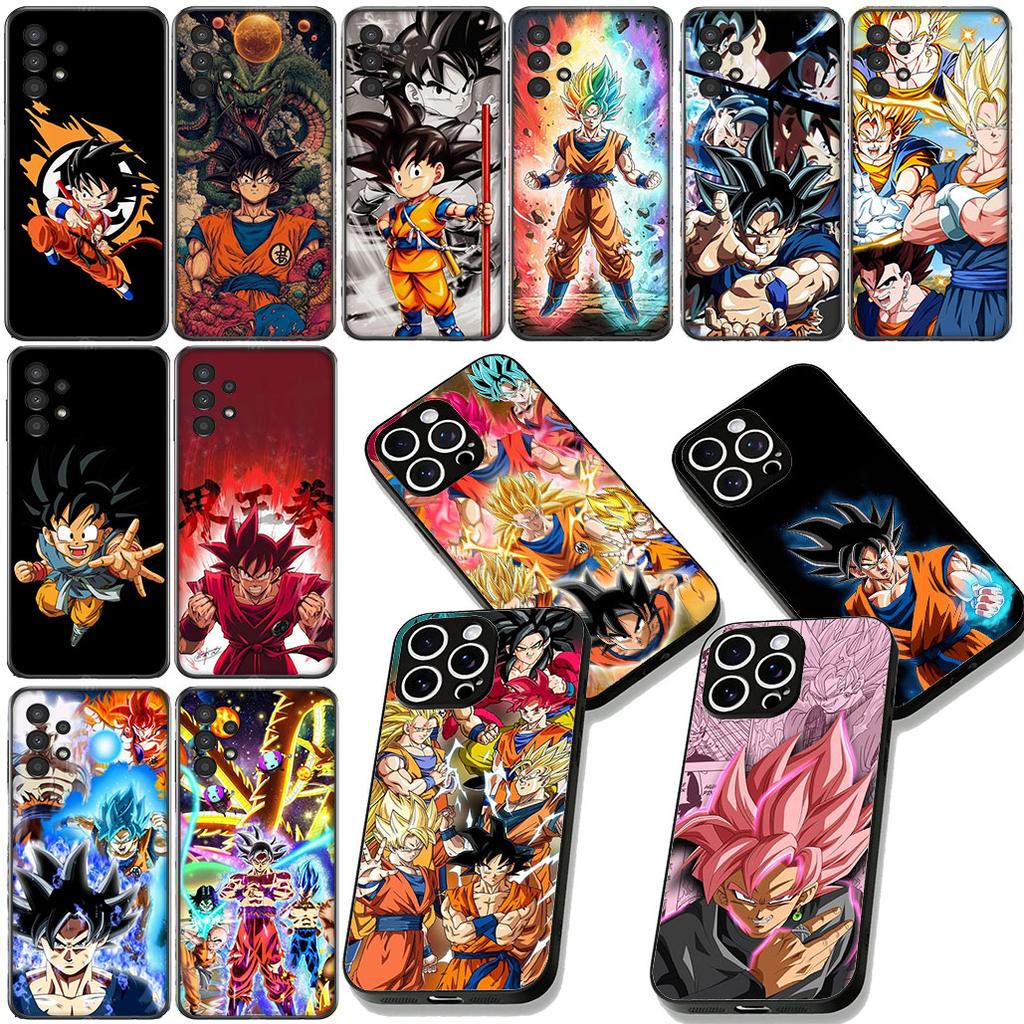 Anime Super Dragons Goku Balls Phone Case for Samsung Galaxy S25 Edge S24 S23 FE Plus Ultra A16 A15 A55 A57 5G Protective Cover
