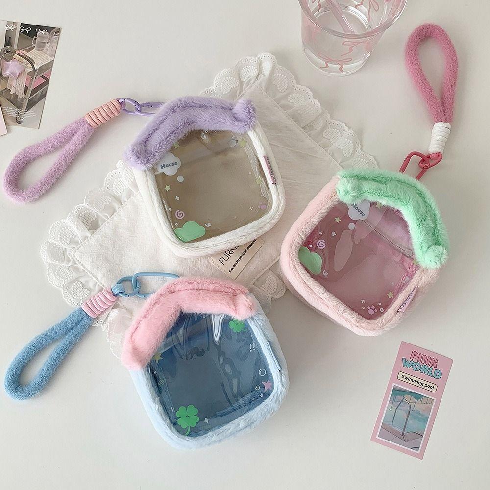Portable Doll Display Box Transparent Data Cable Storage Bag New Plush Doll Toy Bag