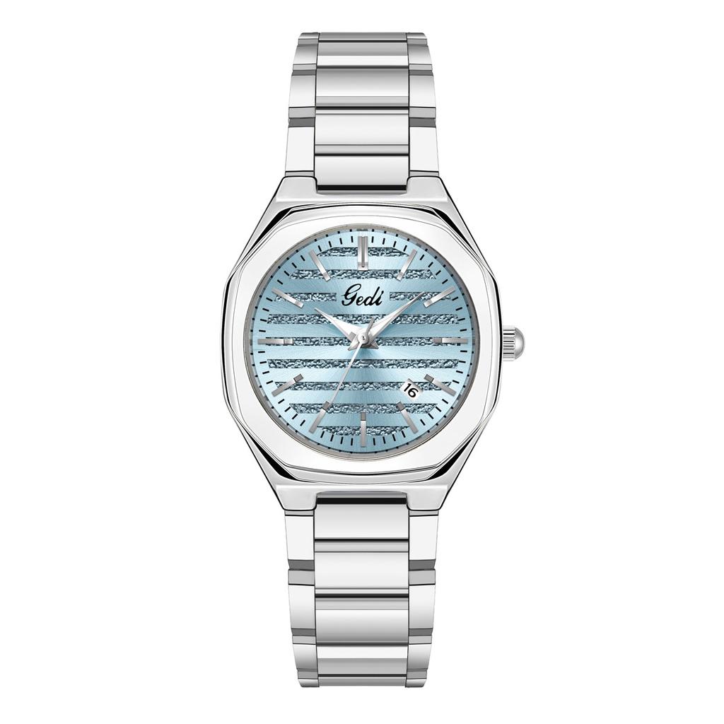 Light Luxury High-End Steel Belt Watch Women'S Calendar High-Value Waterproof Watch Women'S Quartz Watch