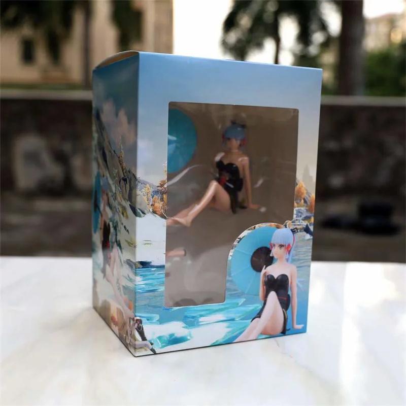 15СМ Аниме Геншин Удар Камисато Аяка Модель ПВХ Коллекция Игрушки Кукла Малыш Декоративный Подарок