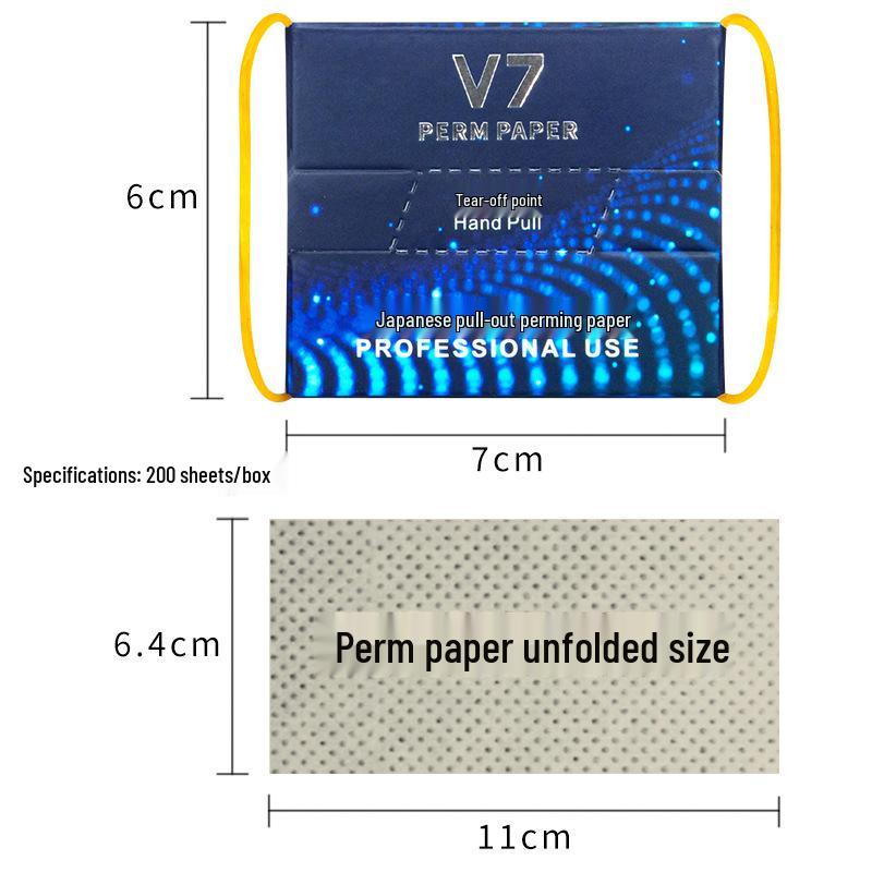 Ultra-Thin Perforated Perm Paper for Hot/Cold Curling & Electric Rods - Japan Hair Salon Quality