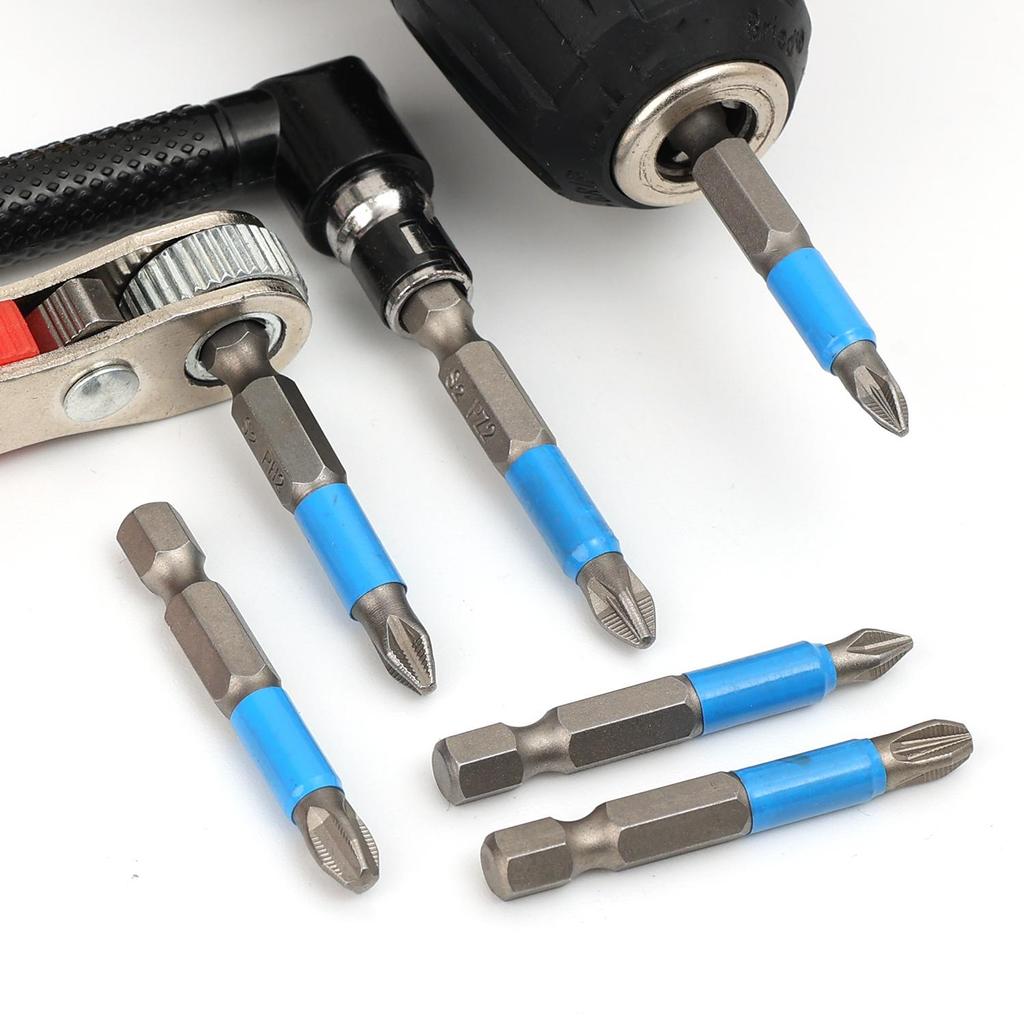 S2 Steel Magnetic Screwdriver Bit 50mm Hex Shank Impact Screw Driver Bits Phillips Electric Screwdriver Drill Bit Power Tools