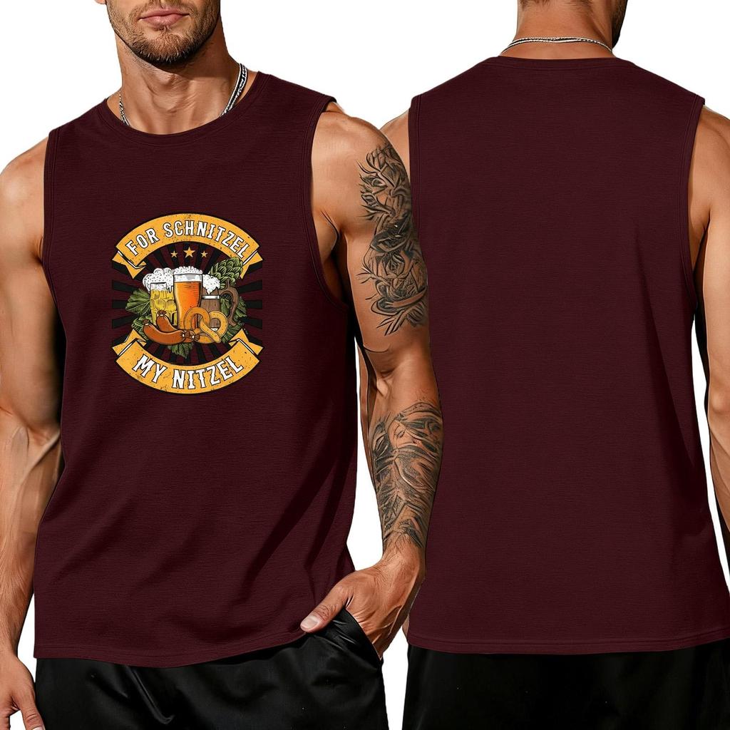 Men's Loose Fit Sleeveless Tank Top Casual Summer Daily Wear Breathable Lightweight Fabric Comfortable Fit Graphic Print