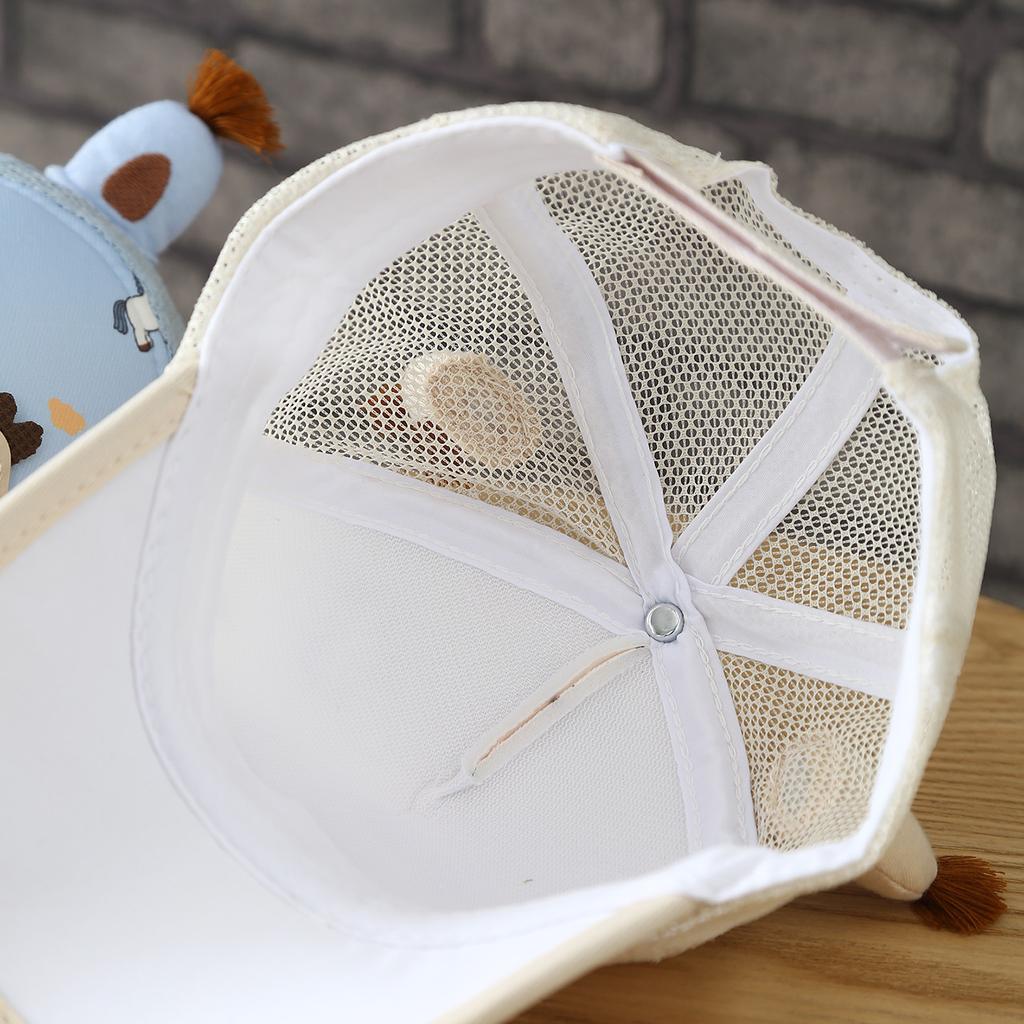 Children's Pony Figurine Net Cap  Summer Girl's Mesh Baseball Cap  Boy's Outdoor Sun Protection Fedora Hat