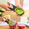Avocado Kiwi Slicer with Corer Stainless Steel Fruit Cutter for Guacamole Salad Effortless Pitting Slicing Dishwasher Safe Essential Kitchen Tool