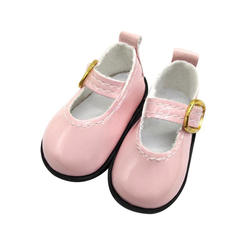 6-Point BJD 30cm Doll Leather Shoes, Flat Patent Leather, Casual Fit 4.7cm×2.5cm
