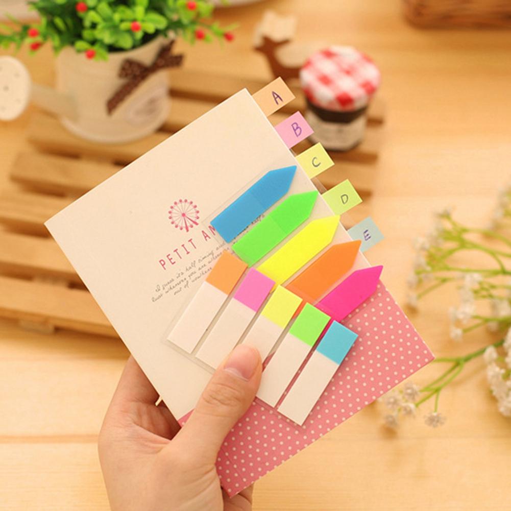 Adhesive Index Category Sticker Label Sticky Note Bookmark Divider (Full Color)
